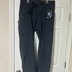 Black Diamond Mens Recon Stretch Pants, Large, New Carbon